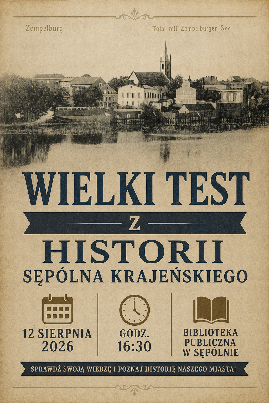Zapraszamy do wzięcia udziału w teście z historii Sępólna Krajeńskiego