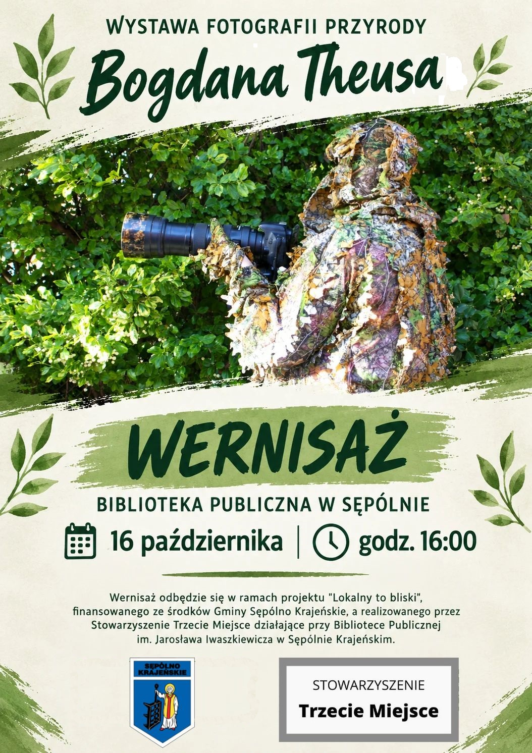 Wernisaż fotografii przyrody Bogdana Theusa